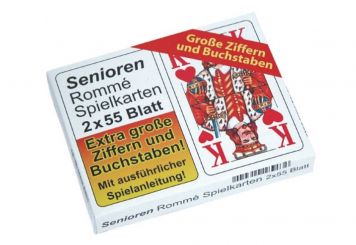 Senioren-Rommé-Spielkartenset 