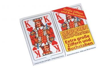 Senioren-Skat-Spielkarten, 2er Pack 