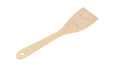 Pfannenwender mit Schlitzen, gebogen 