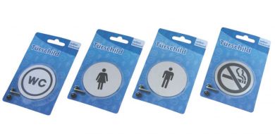 Türschilder rund, sortiert 