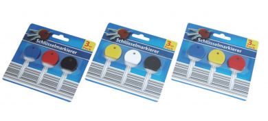 Schlüsselmarkierer, 3er Pack 