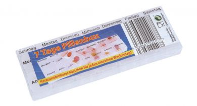 Pillenbox für 7 Tage - 2x täglich 