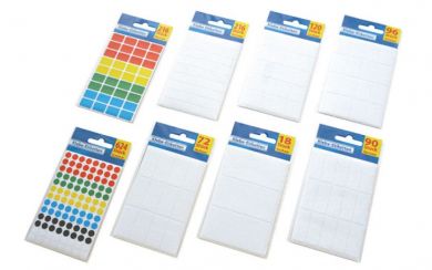 Klebe-Etiketten 216er Pack, verschiedene Ausführungen 