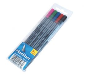 Fineliner, 5er Set 