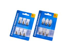 Edelstahlhaken, 6er Pack, verschiedene Formen 