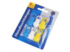Handtuchhänger, 6er Pack 