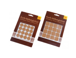 Kork-Möbelgleiter, 16tlg. Set 