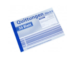 Quittungsblock, Din A6 