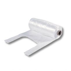 Knotenbeutel auf Rolle – HDPE 20×200 Stück (430 g / Rolle – Karton mit 20 Rollen – 45,00 € netto – Made in Türkiye) 