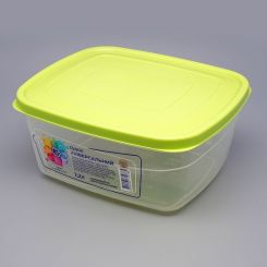 Plastikdose eckig, 1,2 l 