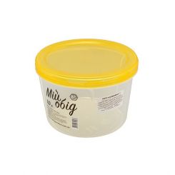 Dose rund mit Deckel, 1 L 