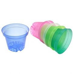 Blumentopf ,Orchidee,, 150"105"120 mm., versch. Farben 