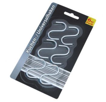 Küchenhaken, 6er Pack 