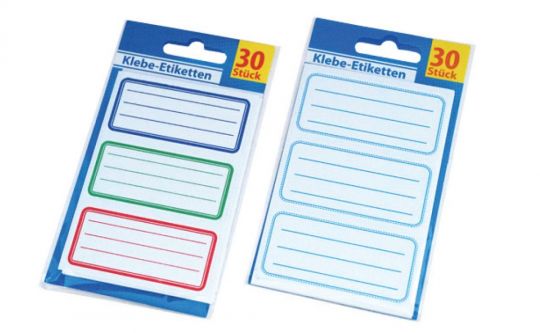 Beschriftungsetiketten, 30 Stück 