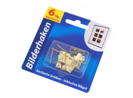 Bilderhaken, 6tlg. Set 