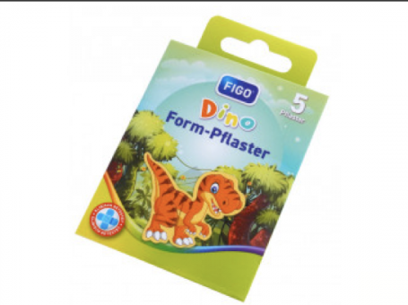 Form-Pflaster für Kinder "Dino" 