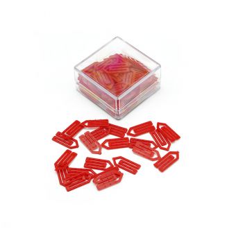 Büroklammer / Plastikklippe, 25 mm, 100er Pack 