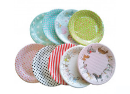 Partyteller bunt 8-er Pack 