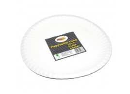 Pappteller rund weiß, 23cm, 6er Pack 